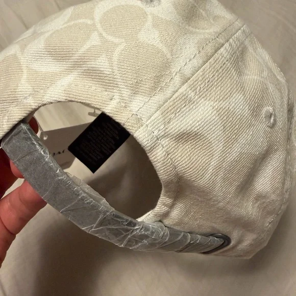 Coach Light Beige Monogram Hat - Picture 3 of 7